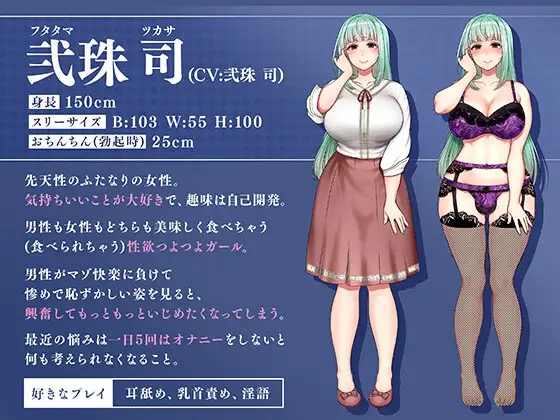 「キミの乳首、イジめてあげます♪ ～ふたなりお姉さんのカノジョ～」の登場キャラクター