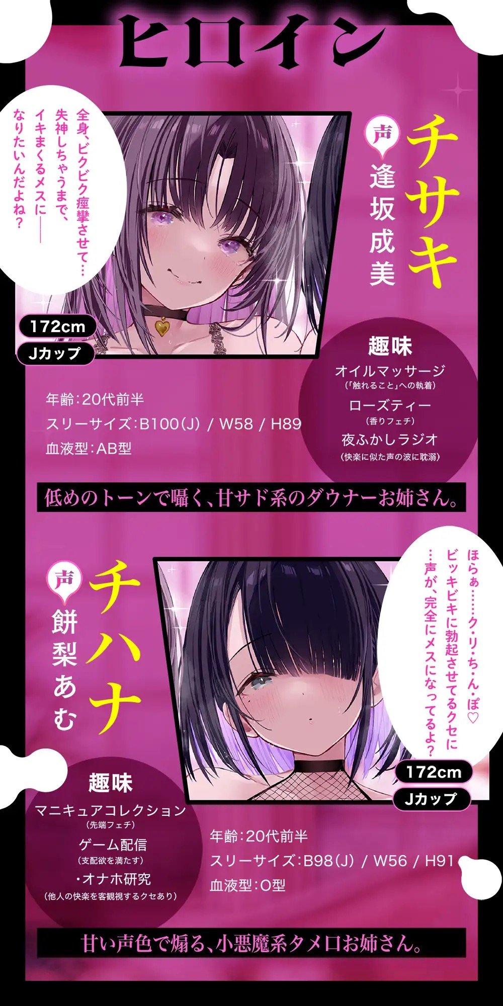 メス喘ぎが止まらない！『寸止め』乳首開発の登場人物・キャラクター